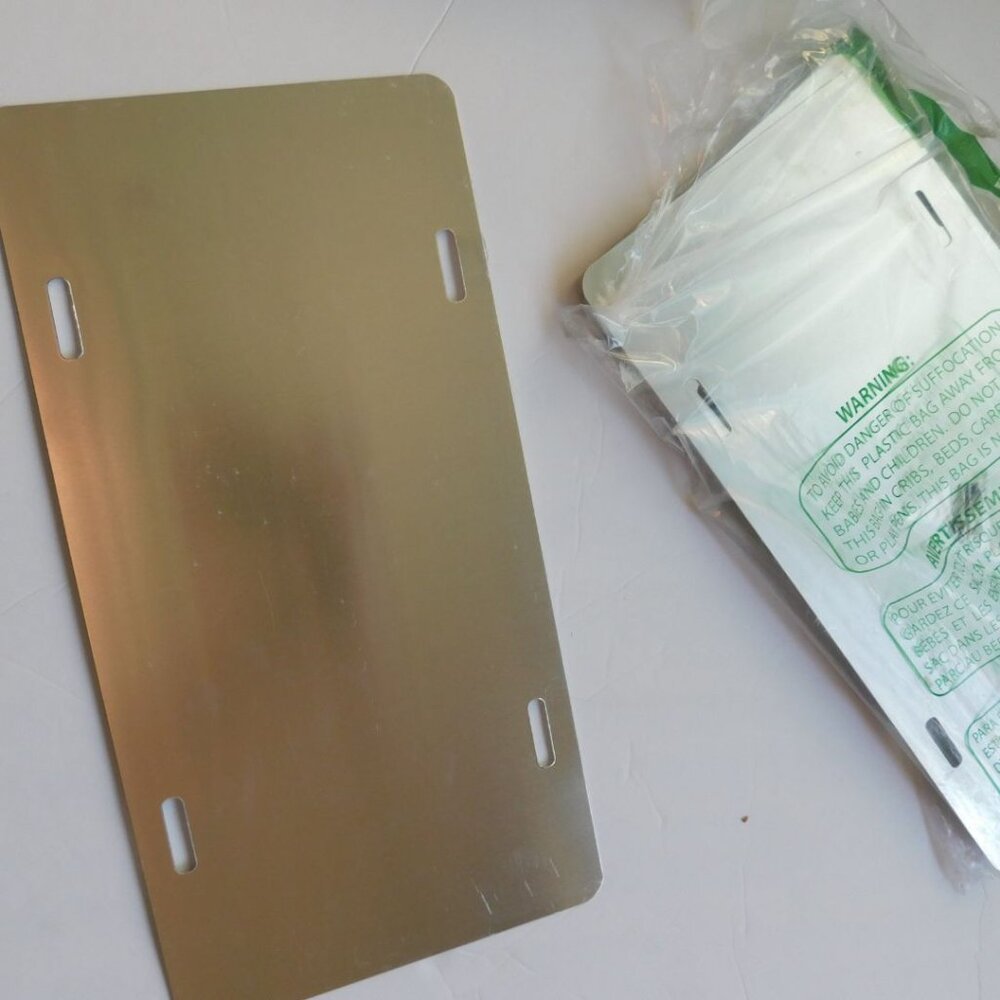 Sublimation License Plate Blanks - Pack of 12 - Triple UV Coated .025" Thick